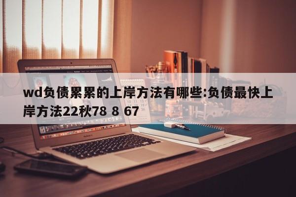wd负债累累的上岸方法有哪些:负债最快上岸方法22秋78 8 67