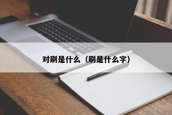 对刷是什么(刷是什么字)